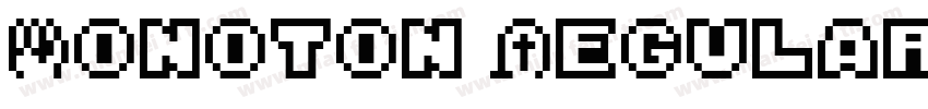 Monoton RegularTrueType字体转换